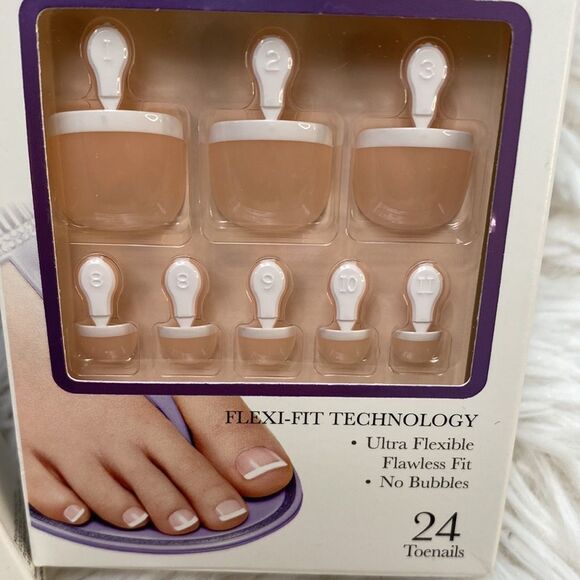 Impress Press On Nails 2 Pack French Nails Toes - Picture 3 of 7